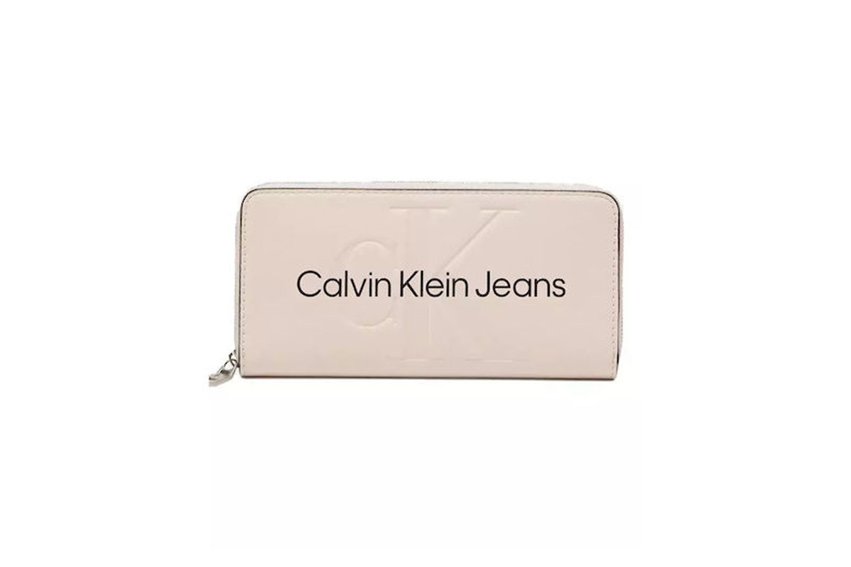 Calvin Klein Sculpted Mono Zip Around Mono Πορτοφόλι (K60K607634 TGE) Φούξια